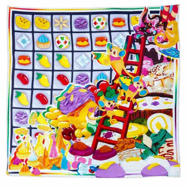 Minatamis 43x43 Pocket Square / Silk Scarf