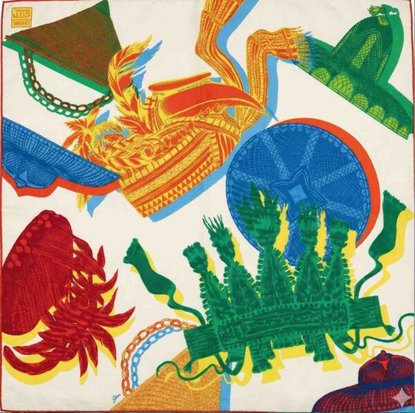 Sombrero 43x43 Pocket Square / Silk Scarf