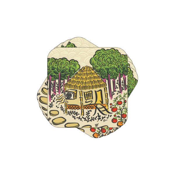 Bahay Kubo (Sand) Coasters - Set of 6