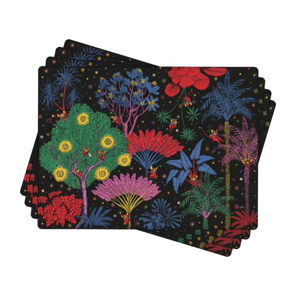 Gubat (Black) Placemats - Set of 4