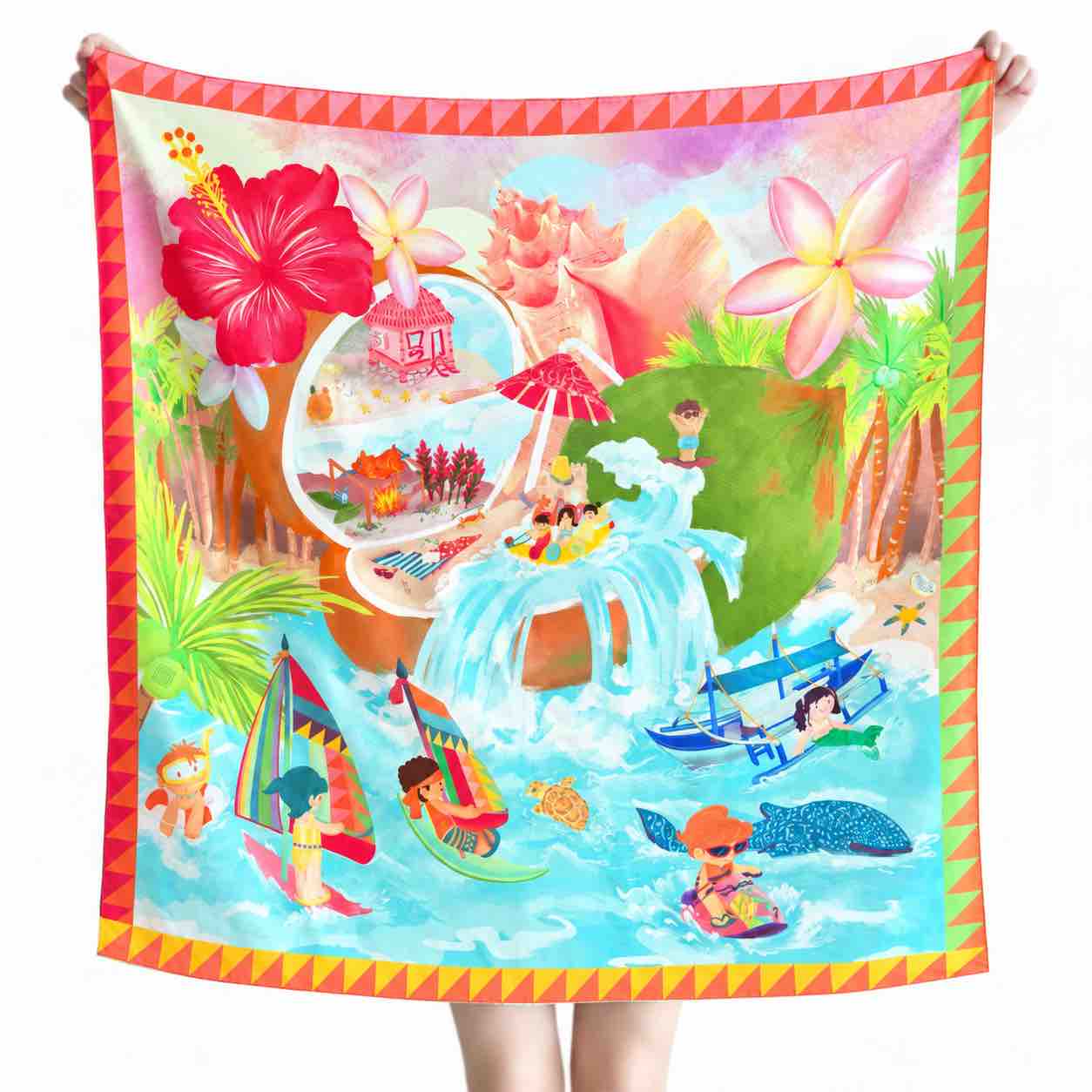 Pocket Paradise 90x90 Silk Scarf