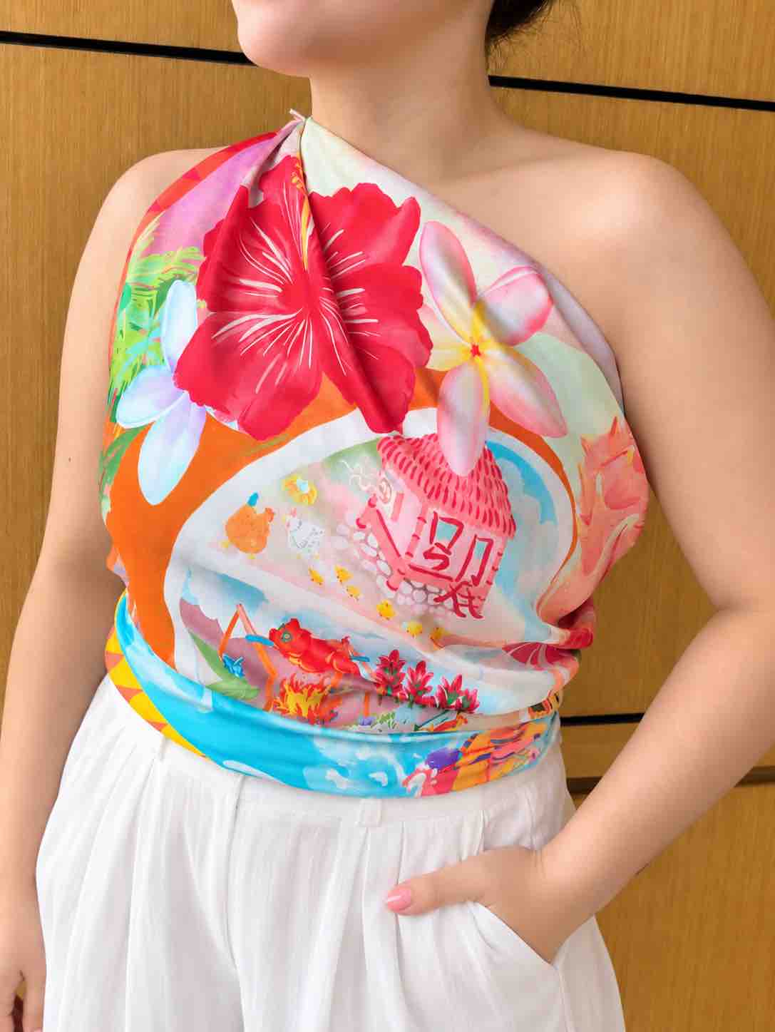 Pocket Paradise 90x90 Silk Scarf - Image 3