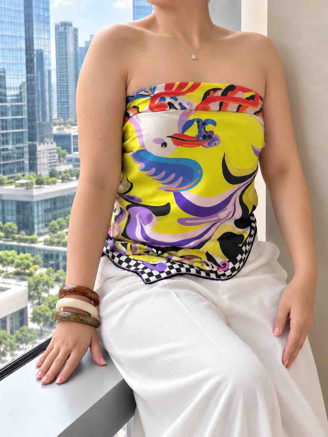 Sarimanok 90x90 Silk Scarf - Image 3